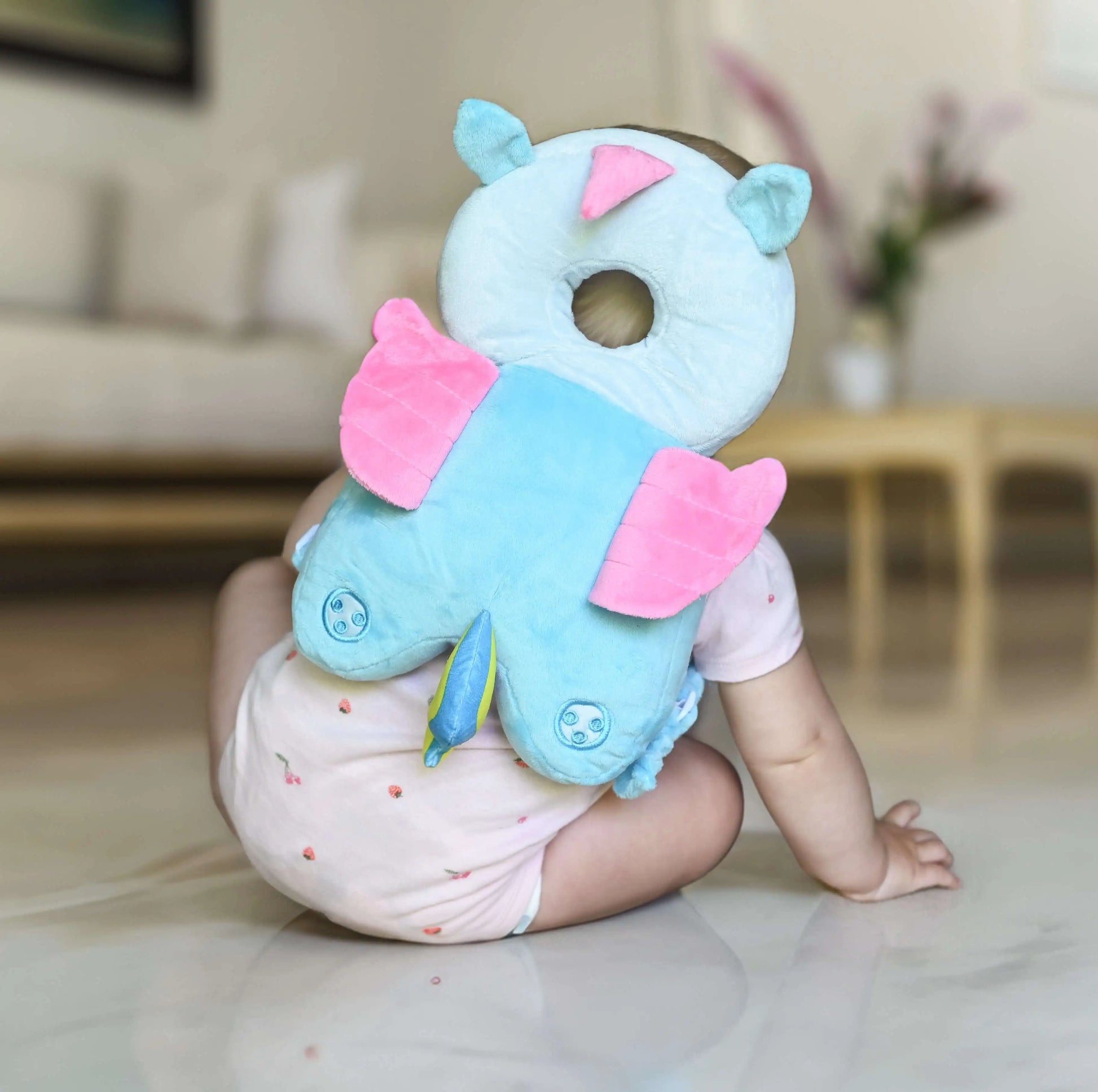 Little Bee Baby Head Protection Pillow – Soft Adjustable Cushion for Infant Safety