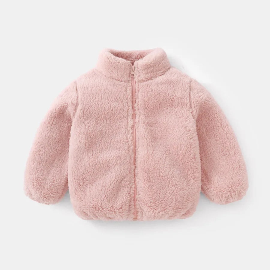 Cozy children’s fleece jacket – soft double-sided velvet for winter