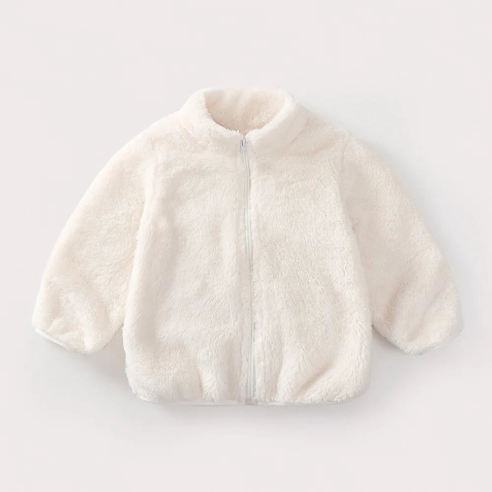Perfect winter wear – kids warm fleece jacket with double-sided velvet